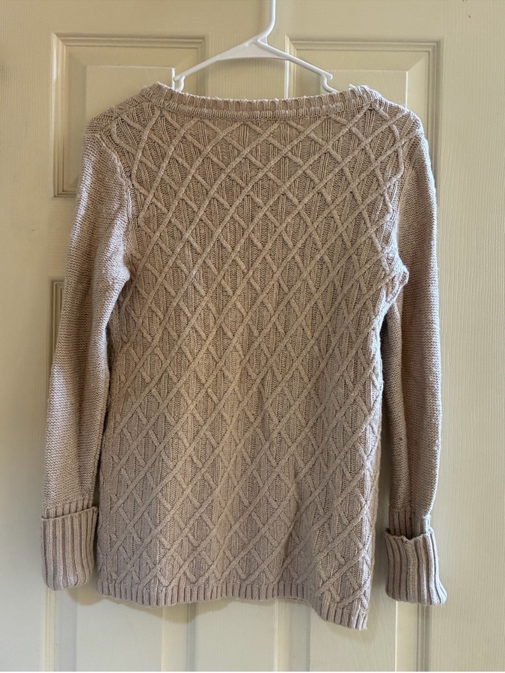 J. CREW Diamond Cable Crewneck Sweater - Picture 6 of 7